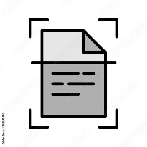 Document Scanning Icon Design
