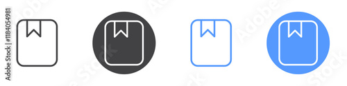 Bookmark icon vector symbol outline sign
