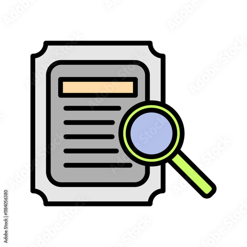 Details Looking Icon Design