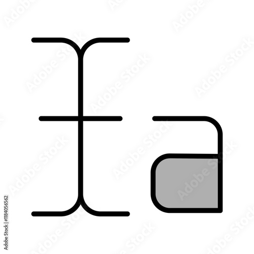 Text Select Icon Design