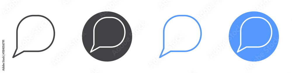 Comment icon vector symbol outline sign Comment icon vector symbol outline sign
