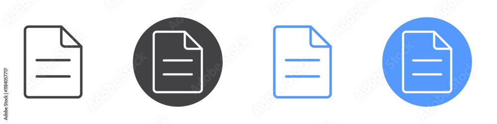 Document icon vector symbol outline sign Document icon vector symbol outline sign