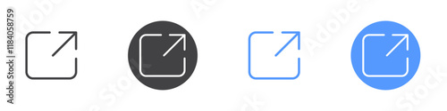 External icon vector symbol outline sign