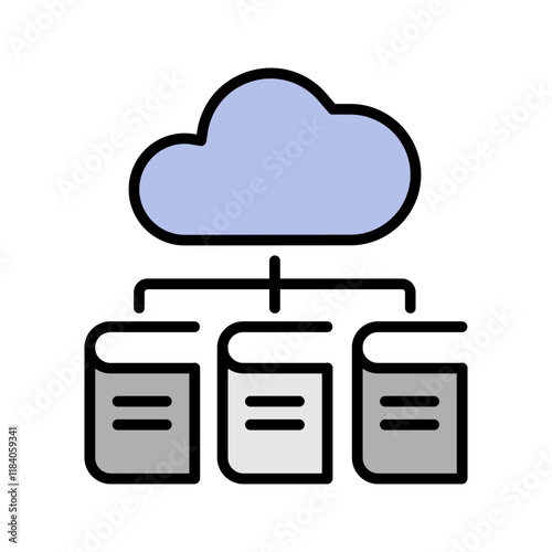 Digital Library Icon Design
