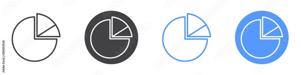 Infographic chart icon vector symbol outline sign Infographic chart icon vector symbol outline sign