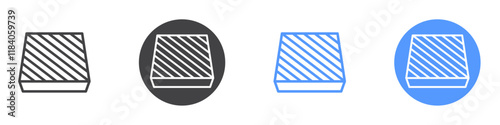 Schilderij op canvas Insular icon vector symbol outline sign