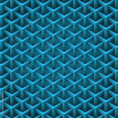Hexagone Pattern Background Blue Color Modern Simple For Media Social And Web