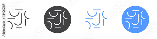 Jelbi icon vector symbol outline sign