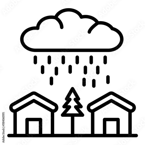 Monsoon Climate Icon