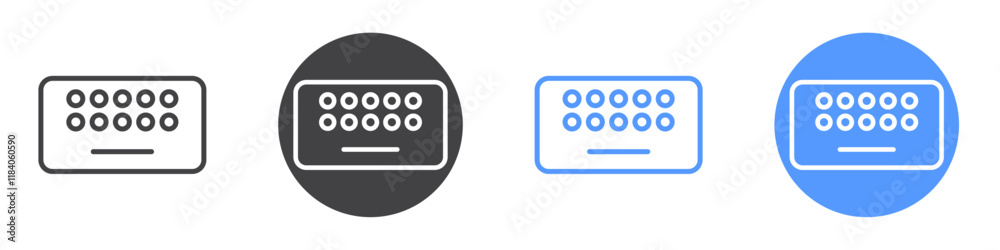 Keyboard icon vector symbol outline sign Keyboard icon vector symbol outline sign