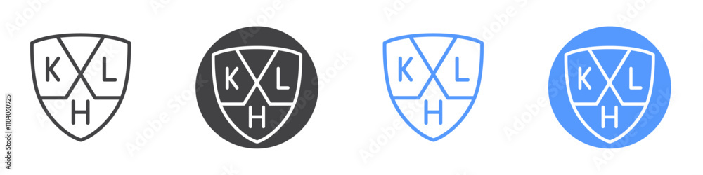 Khl icon vector symbol outline sign Khl icon vector symbol outline sign