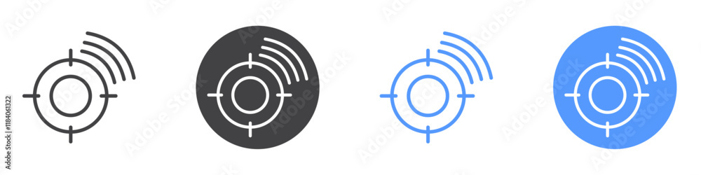 Live location icon vector symbol outline sign Live location icon vector symbol outline sign