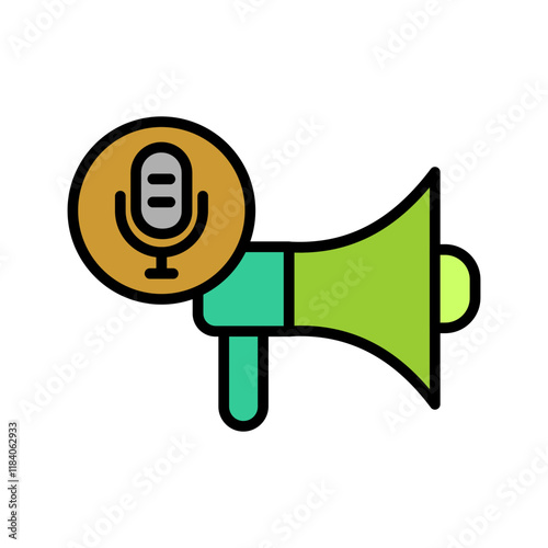 Podcast Promotion Icon Design