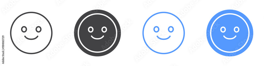 Smile icon vector symbol outline sign Smile icon vector symbol outline sign