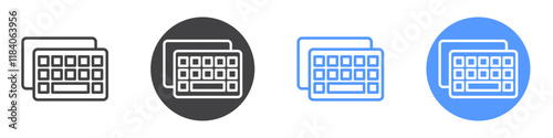 Switch keyboard icon vector symbol outline sign