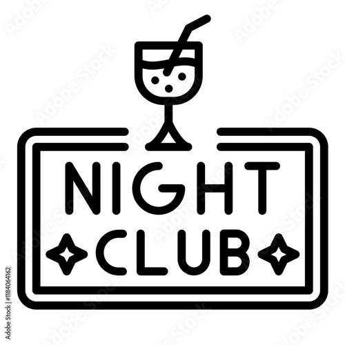 Nightclub Logo Icon