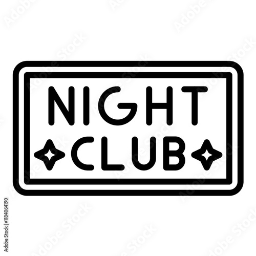 Nightclub Sign Icon