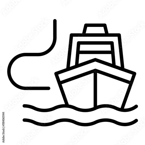 Shipping Lane Icon
