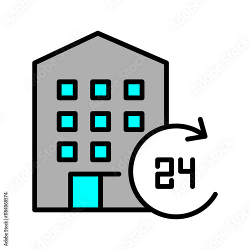 Hotel Reservation Icon Design