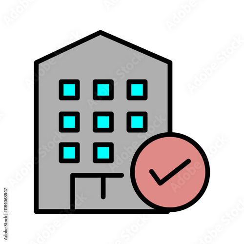 Hotel Booking Icon Design