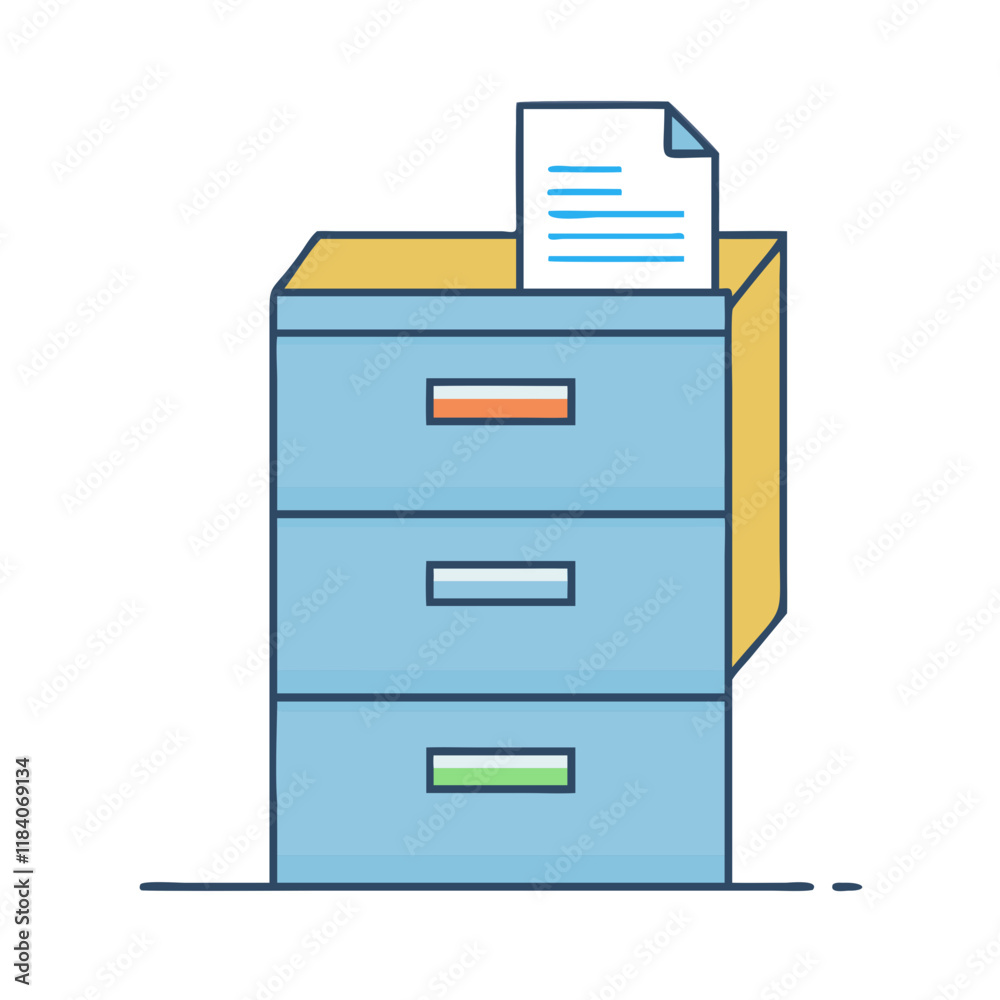 filing cabinet vector icon, office vector illustration - simple illustration of filing cabinet perfect for logos, and office-themed designs. filing cabinet vector icon, office vector illustration - simple illustration of filing cabinet perfect for logos, and office-themed designs.