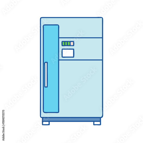 office fridge vector icon, office vector illustration - simple illustration of office fridge perfect for logos, and office-themed designs.