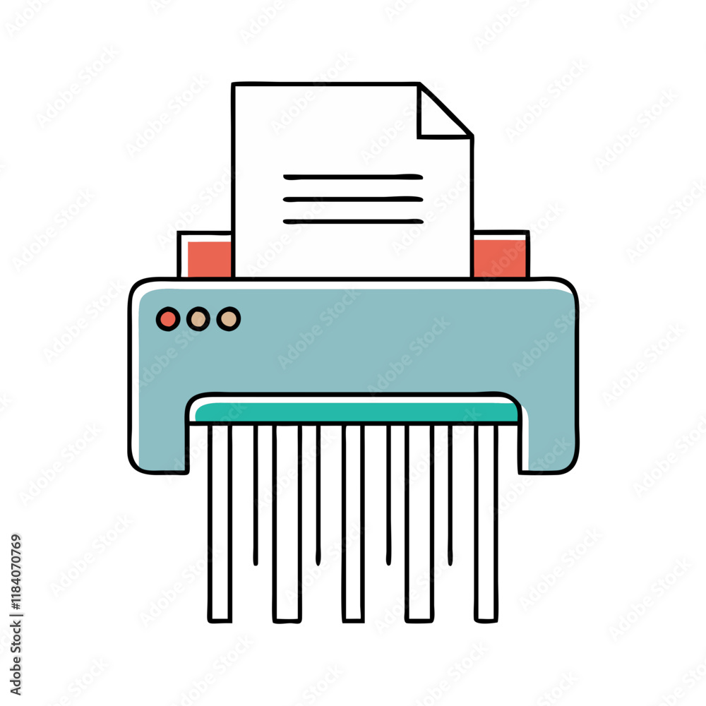 paper shredder vector icon, office vector illustration - simple illustration of paper shredder perfect for logos, and office-themed designs. paper shredder vector icon, office vector illustration - simple illustration of paper shredder perfect for logos, and office-themed designs.