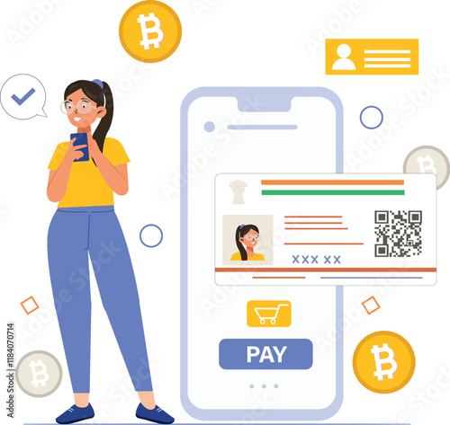 A secure payment system integrating Aadhar for seamless and safe transactions.