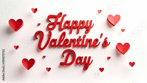 Wallpaper Mural A Beautifully Designed Valentine's Day Greeting Card with Heartfelt Typography and Romantic Red and Pink Accents. Torontodigital.ca