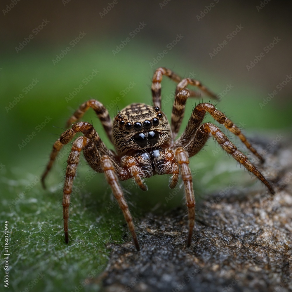 Macro of a Spider's Fangs and Web. Macro of a Spider's Fangs and Web.