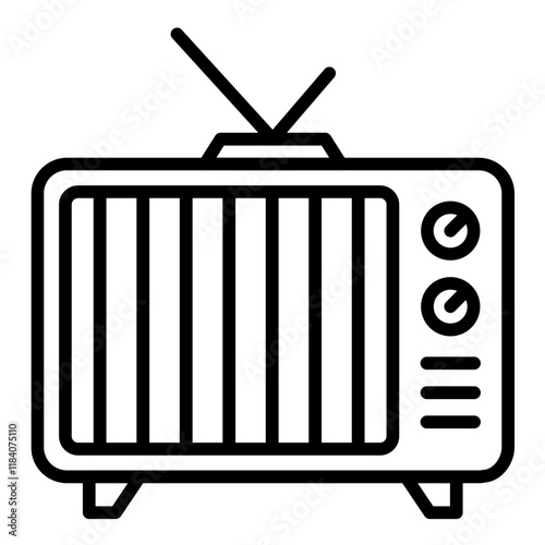 Retro TV Icon