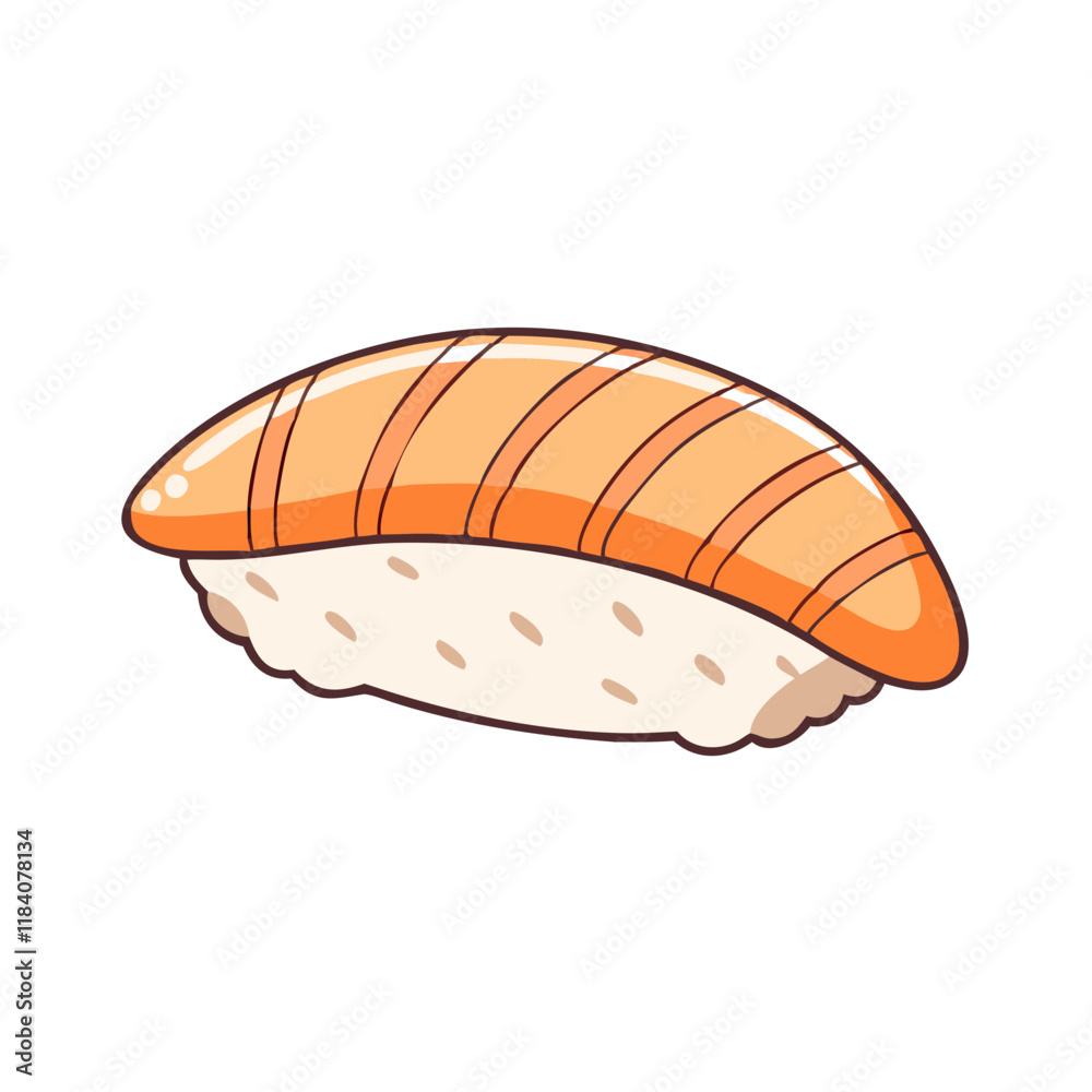 sushi nigiri vector icon, foods vector illustration - simple illustration of sushi nigiri perfect for logos, and foods-themed designs. sushi nigiri vector icon, foods vector illustration - simple illustration of sushi nigiri perfect for logos, and foods-themed designs.