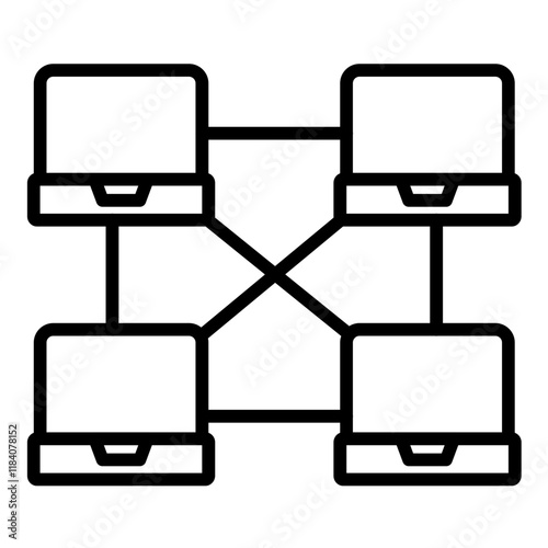 Peer to Peer Network Icon