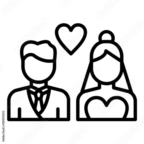 Bride and Groom Icon