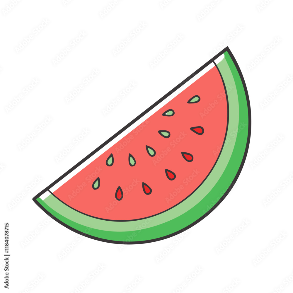 watermelon slice vector icon, foods vector illustration - simple illustration of watermelon slice perfect for logos, and foods-themed designs. watermelon slice vector icon, foods vector illustration - simple illustration of watermelon slice perfect for logos, and foods-themed designs.