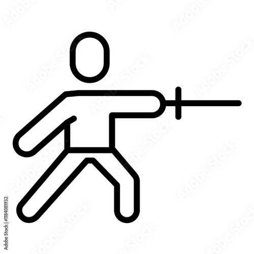 Fencing Footwork Icon