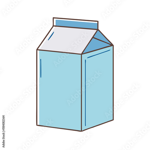 milk carton vector icon, drinks vector illustration - simple illustration of milk carton perfect for logos, and drinks-themed designs.