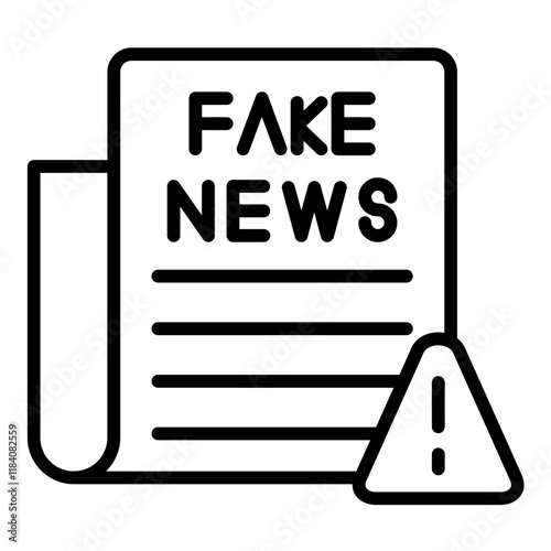 Fake News Warning Icon