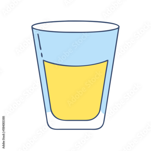shot glass vector icon, drinks vector illustration - simple illustration of shot glass perfect for logos, and drinks-themed designs.