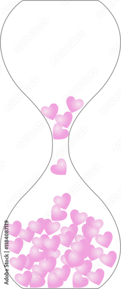 The hourglass heart of love The hourglass heart of love