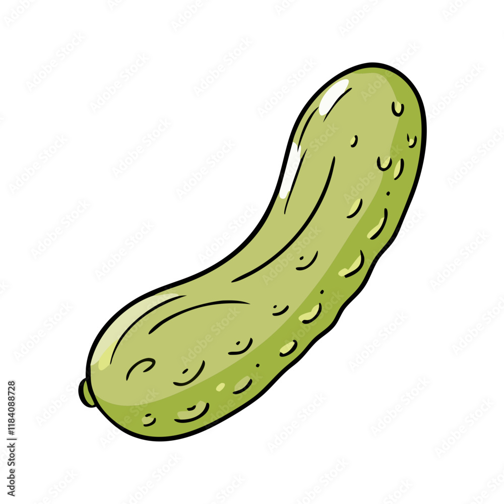 pickled cucumber vector icon, vegetables vector illustration - simple illustration of pickled cucumber perfect for logos, and vegetables-themed designs. pickled cucumber vector icon, vegetables vector illustration - simple illustration of pickled cucumber perfect for logos, and vegetables-themed designs.