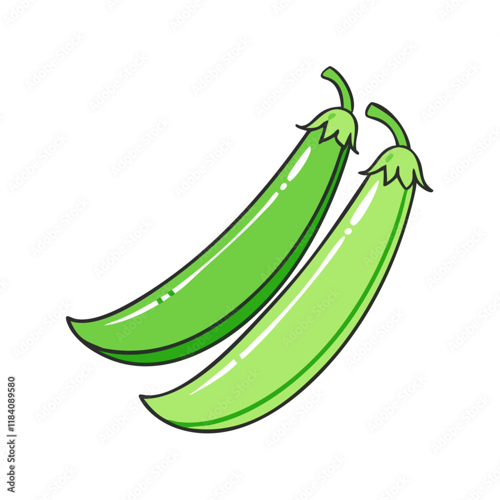 snap peas vector icon, vegetables vector illustration - simple illustration of snap peas perfect for logos, and vegetables-themed designs. snap peas vector icon, vegetables vector illustration - simple illustration of snap peas perfect for logos, and vegetables-themed designs.