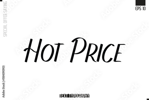 Special Offer Typography Text Script Lettering Design Hot Price