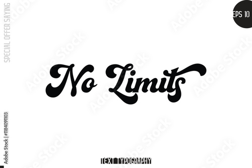 Special Offer Template Design Banner Typography Text No Limits.