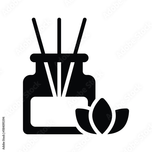 A clean and modern icon of a decorative aroma diffuser
