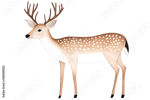 Wallpaper Mural Deer graphic style wildlife simple drawing animal isolated on white background	 Torontodigital.ca