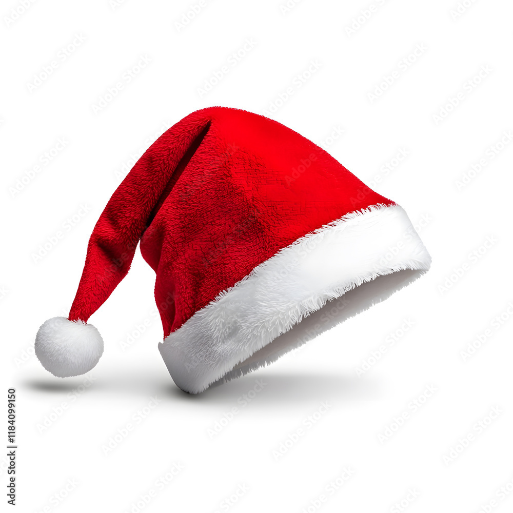 Red Santa Hat isolated on white background