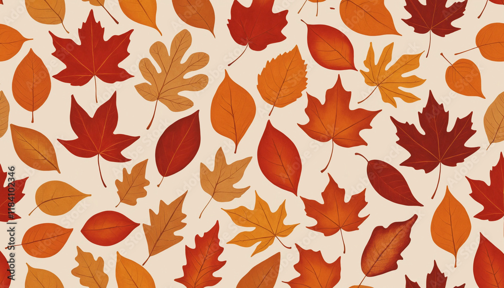 seamless pattern with autumn leaves seamless pattern with autumn leaves