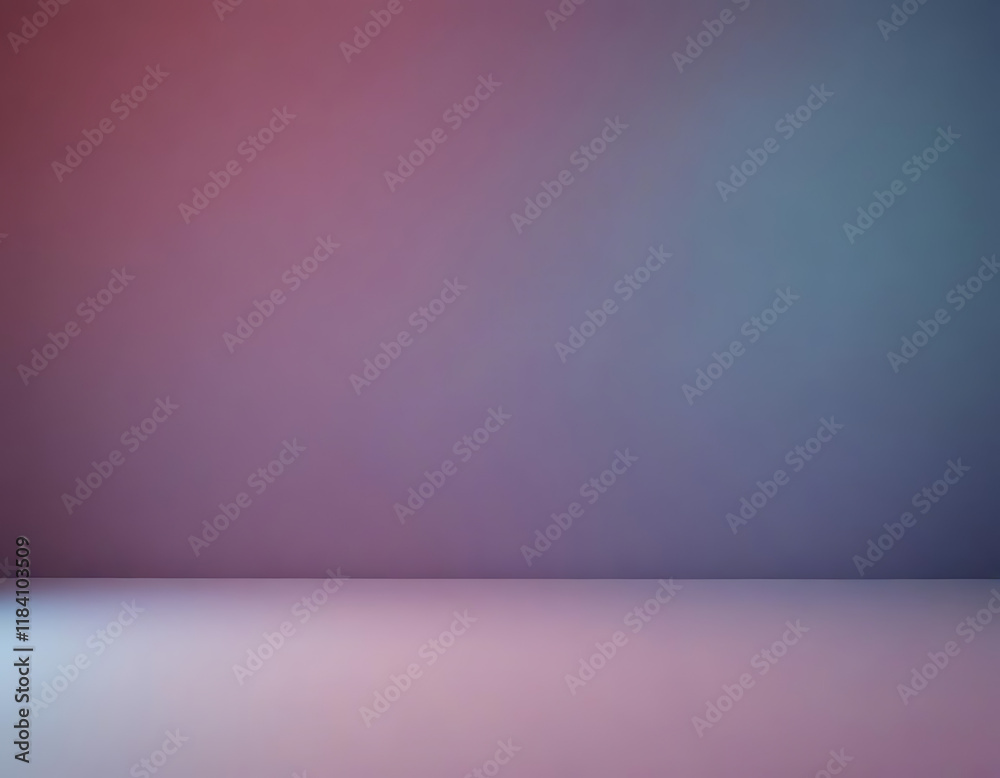 Fototapeta premium Smooth gradients blending cool and warm tones.