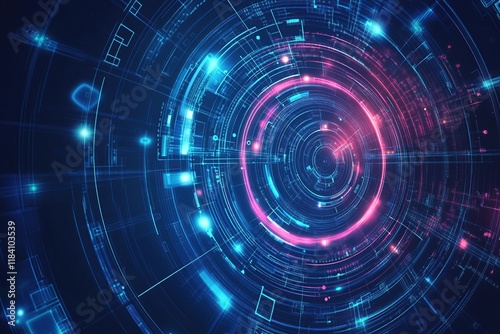 Wallpaper Mural Digital Data Streams Flow Through Futuristic Network Securely and Efficiently Torontodigital.ca